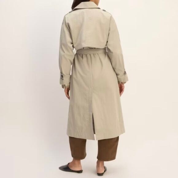 Everlane Women’s The ReNew Long Trench Coat XXS Khaki - Picture 6 of 16
